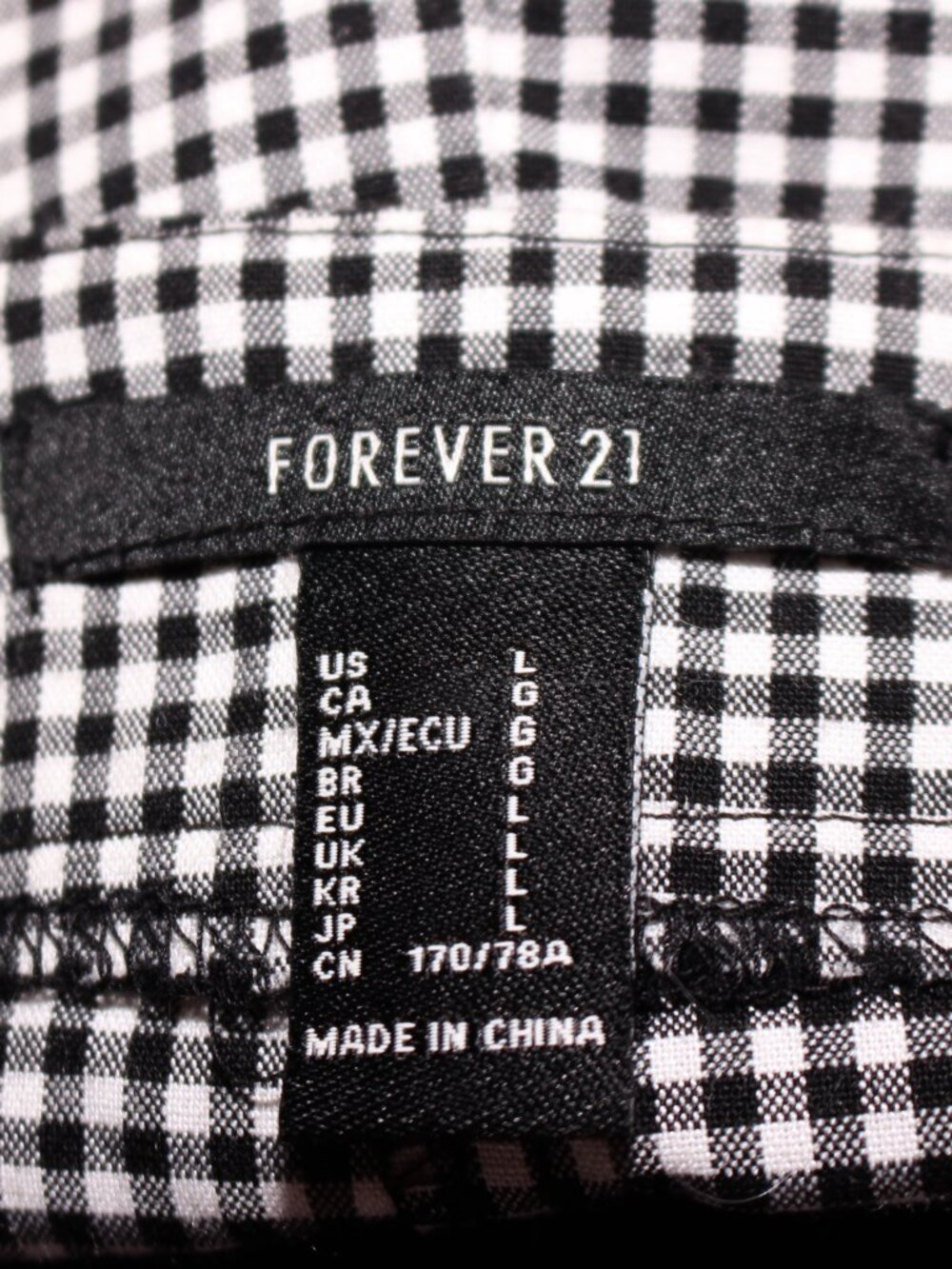 Forever 21 gingham pants - Picture 4 of 4
